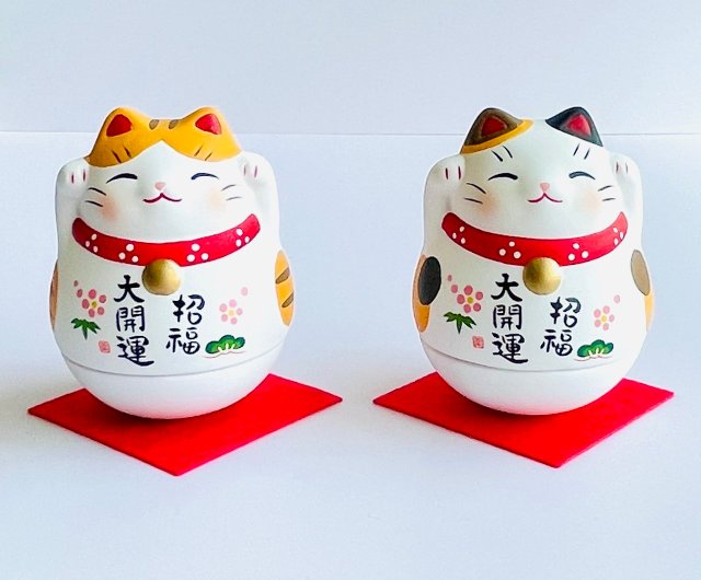 ギフトにおすすめ】瀬戸焼薬師窯 - 招福大開運 ゆらゆら招き猫