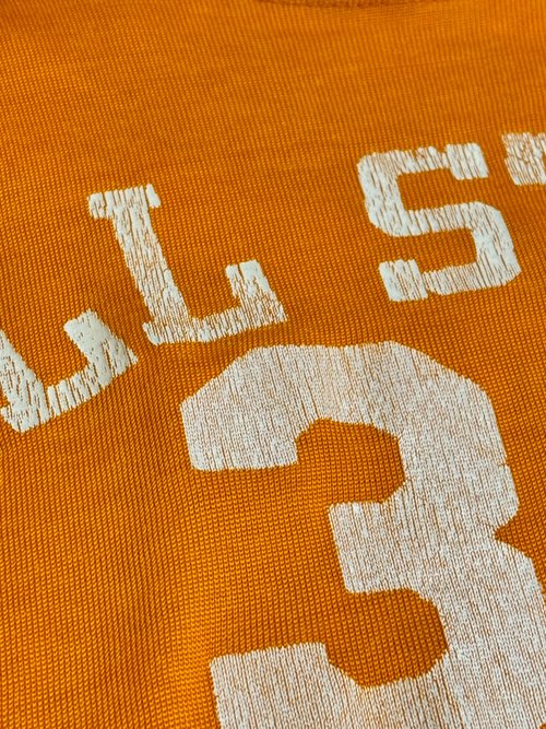 50s 6ps ヴィンテージ レーヨン フットボール Tシャツ