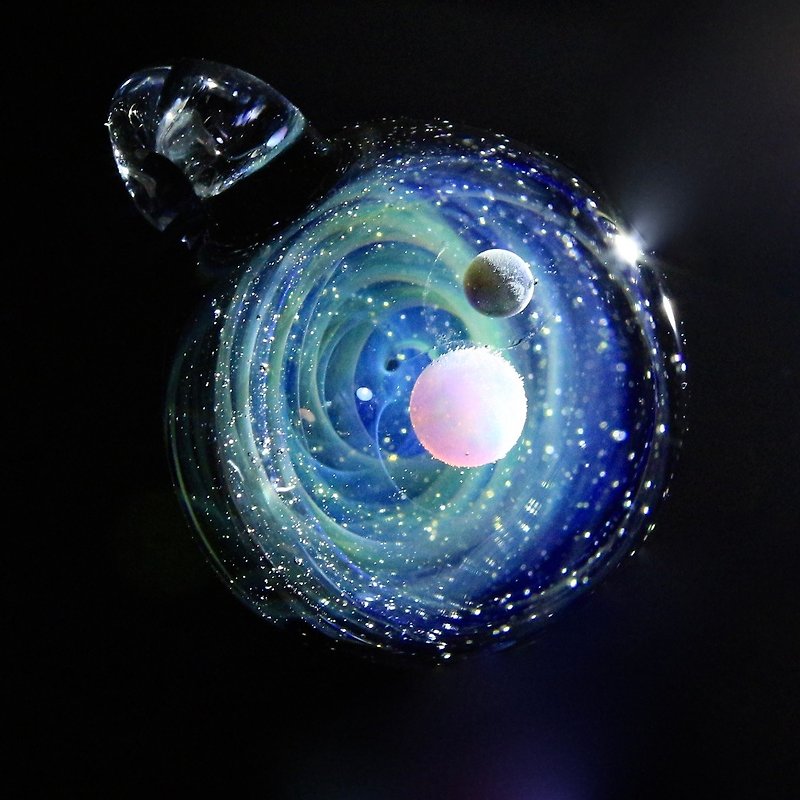 SPACE GLASS PENDANT - Necklaces - Glass Multicolor