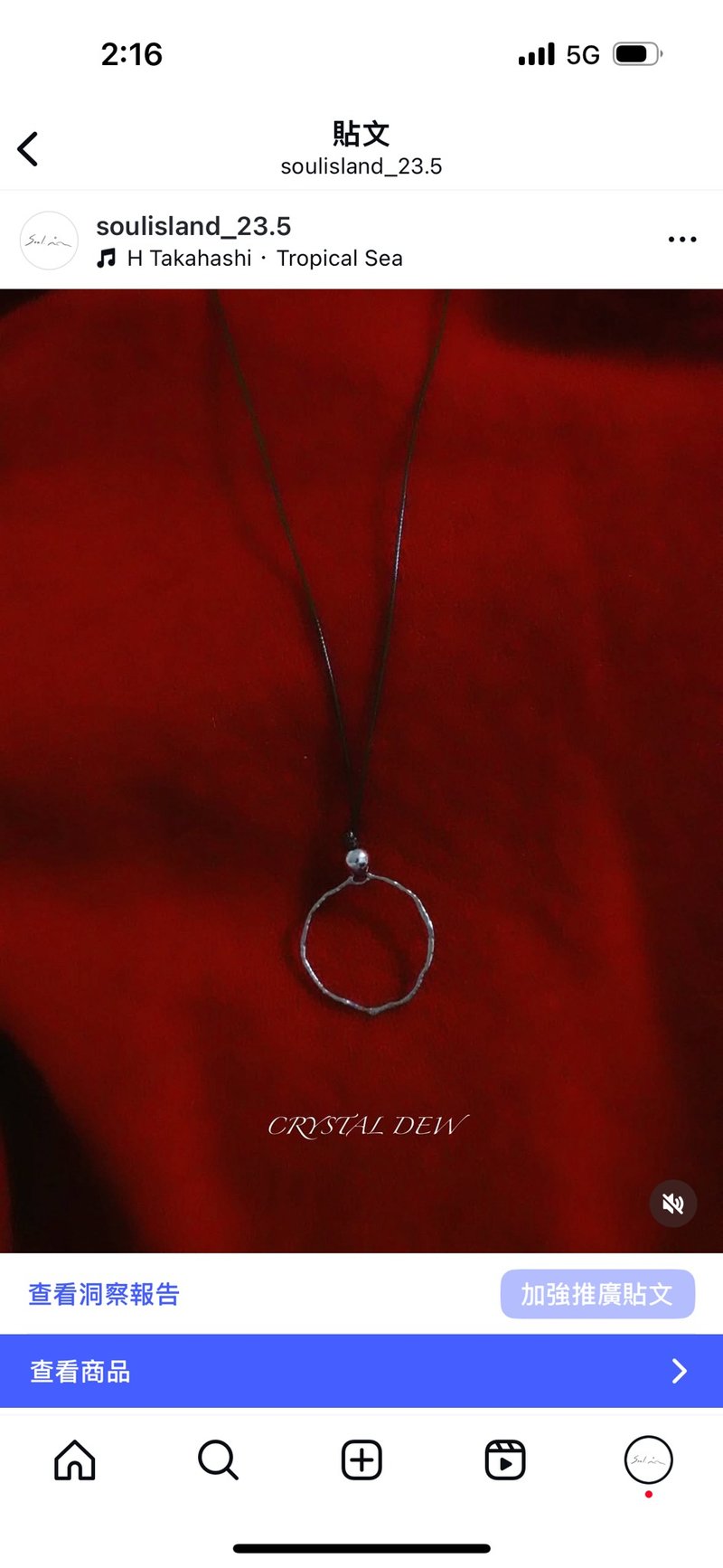 聖誕限定－CRYSTAL DEW 光露蠟繩長項鍊 - 項鍊 - 不鏽鋼 