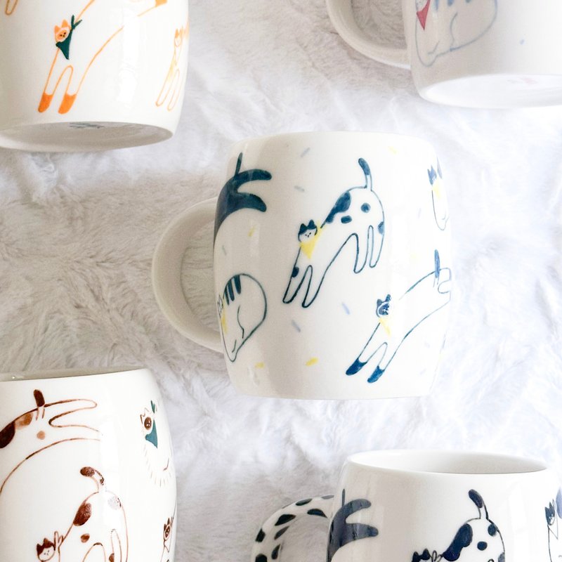 Hand-painted ceramic cup 400ml - Cups - Porcelain Multicolor