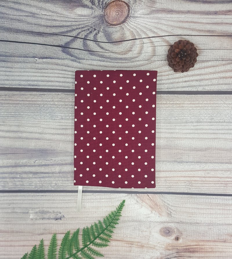 Book Cover/Book Jacket - Polka Dot (Crimson Red) - 書衣/書套 - 其他材質 