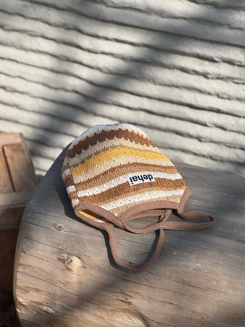 Brown Rattan Bag - 手提包/手提袋 - 棉．麻 