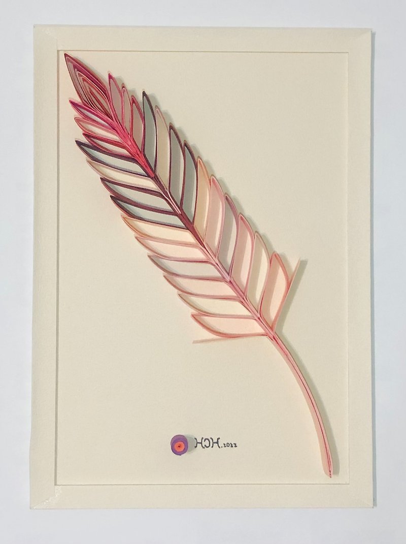 Handmade Paper Feather Series - Autumn - ของวางตกแต่ง - กระดาษ 