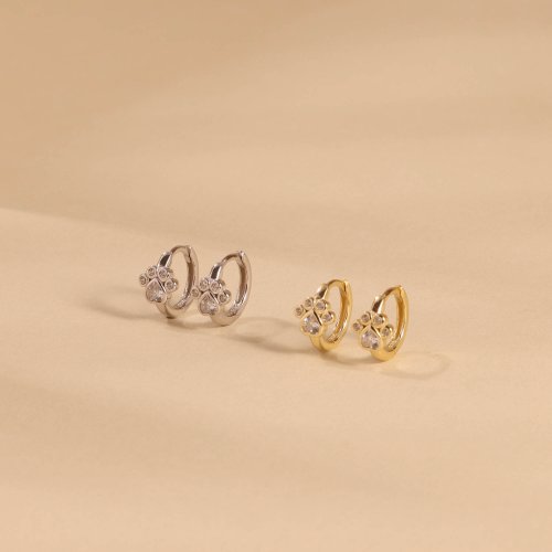 Miagoldjewel s925純銀微鑲鋯石耳環耳圈 獨特小眾設計 養耳朵 易扣耳圈 抗過敏