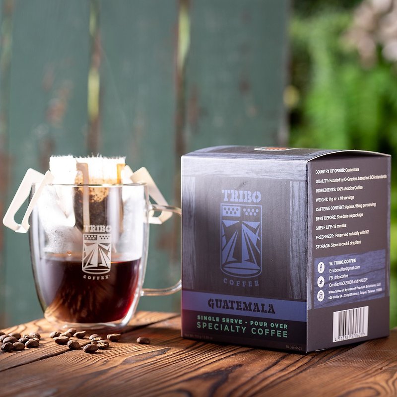 TRIBO COFFEE - 瓜地馬拉 • 安提瓜 中焙 濾掛式咖啡 (10入)