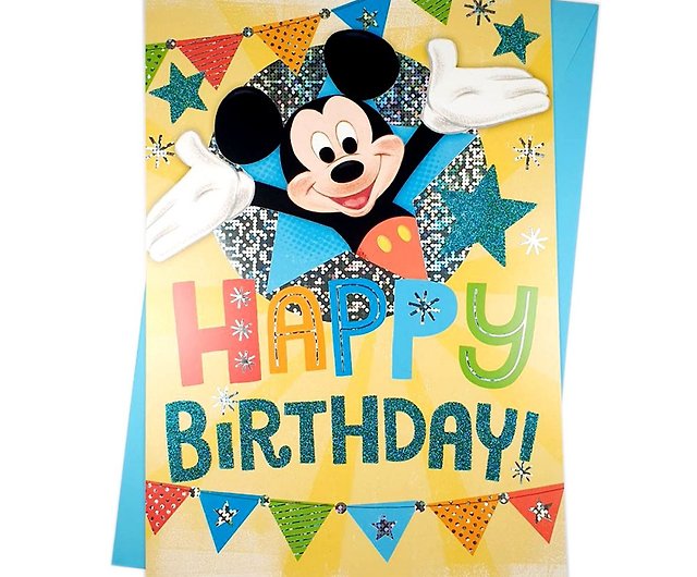 ミッキーマウス 50歳の誕生日パーティーへの招待 新聞切抜き - 印刷物