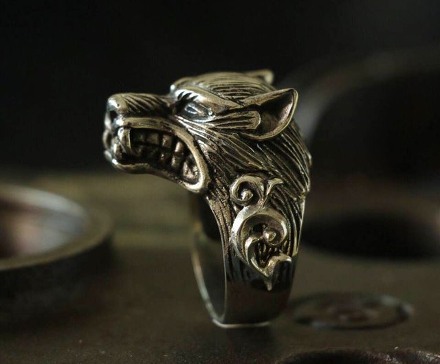 Wolf on sale biker ring