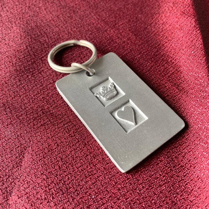 英國 皇冠心鑰匙圈 KeyRing | Stuart Houghton LTD - 吊飾/掛飾 - 其他材質 銀色