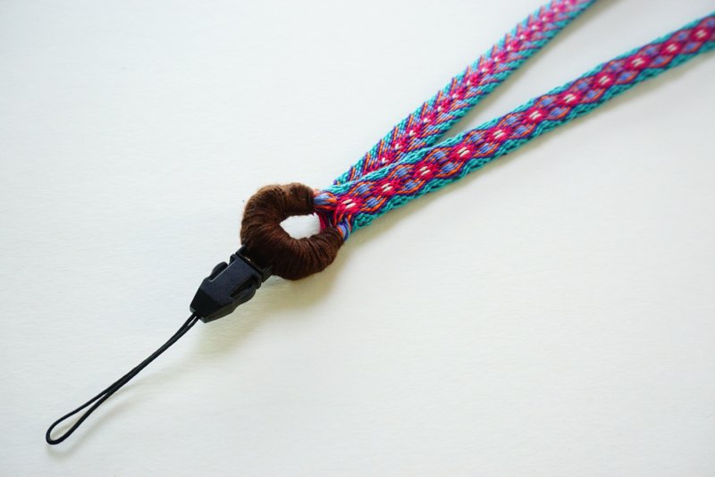 手機掛繩 識別證 手工梭織織帶 - 手機掛繩/背帶 - 棉．麻 多色