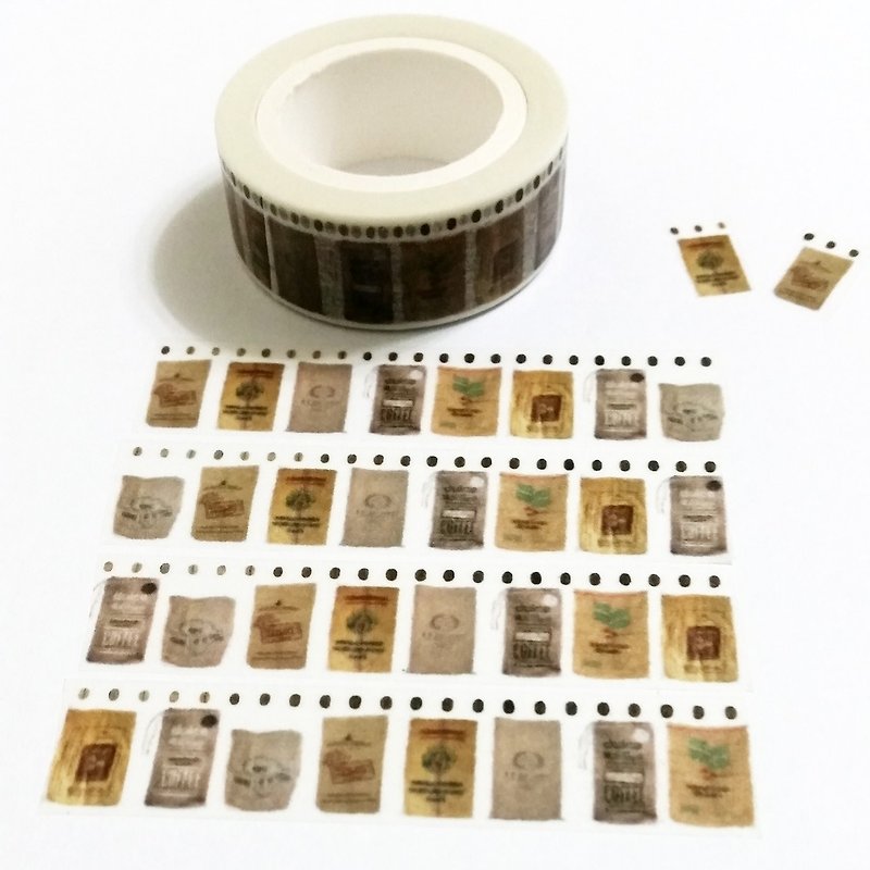 Masking Tape Coffee Bags - Washi Tape - Paper 