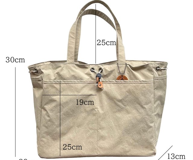 Wagamama Tote Olive KONBU Water-repellent nylon tote bag