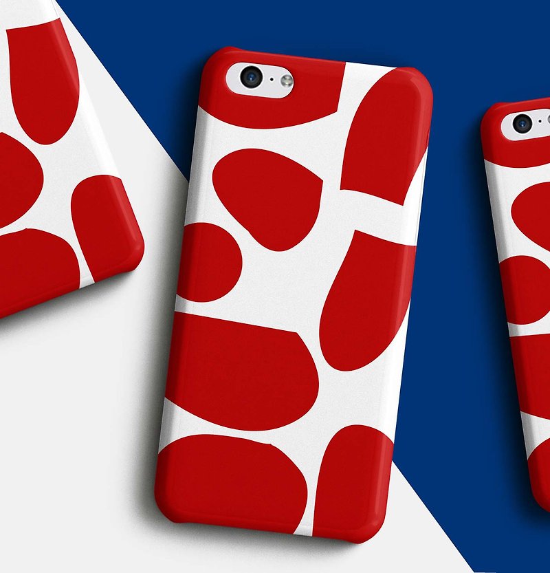 Red cow Phone case - 手機殼/手機套 - 塑膠 紅色