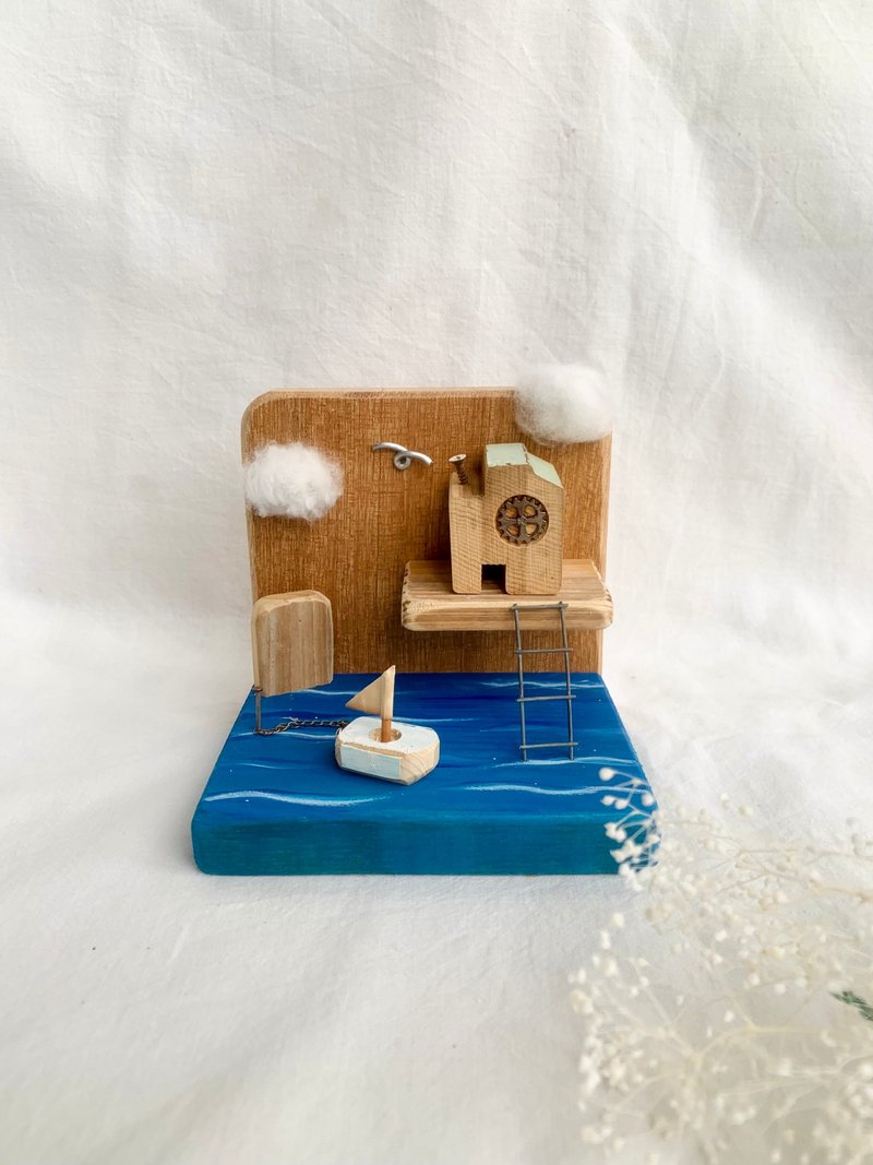 【海邊小世界】居家擺飾 生活擴香 工藝收藏 - 擺飾/家飾品 - 木頭 咖啡色