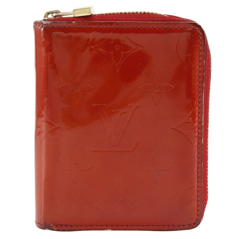 【日本直送】ルイ・ヴィトン LOUIS VUITTON  二つ折り財布  M91151 モノグラムヴェルニ ルージュ 赤 BJ0041 レディース【中古】 - 錢包/皮夾/長短夾 - 真皮 紅色