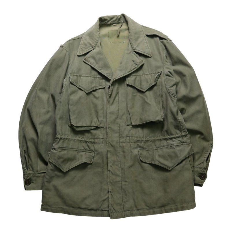 1940s WWII M43 field jacket 38R Field jacket - เสื้อโค้ทผู้ชาย - ผ้าฝ้าย/ผ้าลินิน สีเขียว