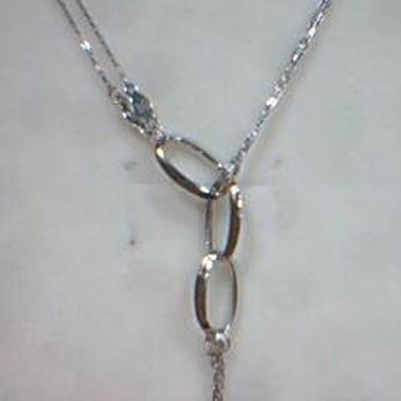 【Moriarty Jewelry】Multiple Wear-Y Chain-White Gold Necklace - Necklaces - Precious Metals 