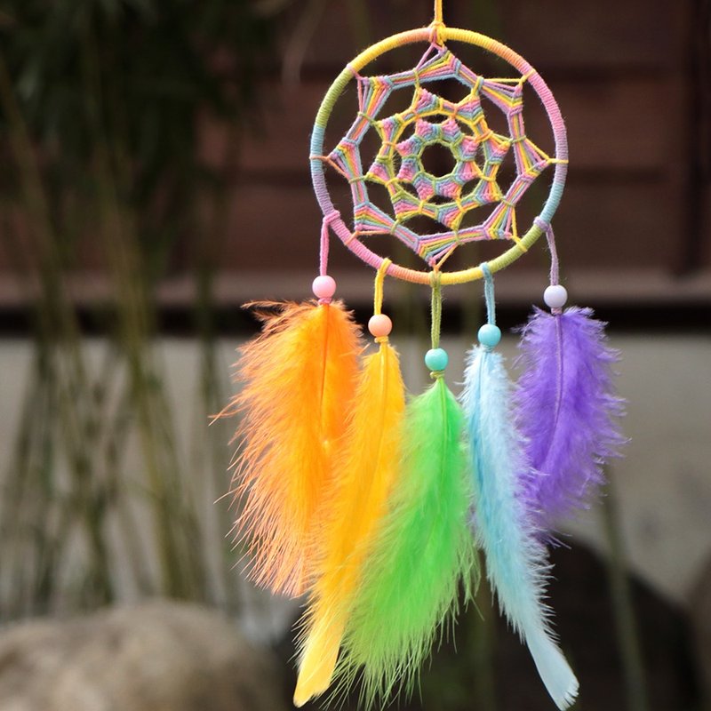 【限量】看見彩虹 Rainbow丨生日送禮 手工編織 捕夢網丨掛飾 - 擺飾/家飾品 - 其他材質 多色