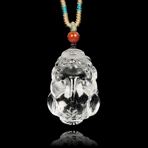 正佳珠寶 Gemsrich Jewelry 【正佳珠寶】白水晶 高淨體 招財貔貅 25g 白水晶吊墜
