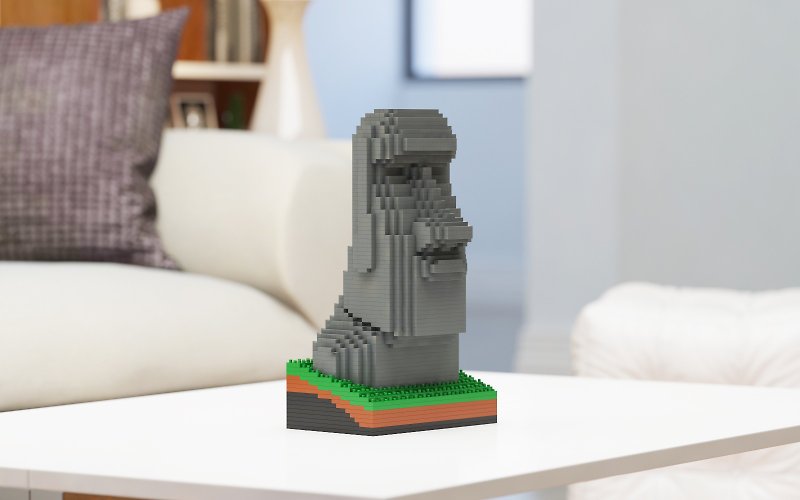 【Hot Sale】JEKCA Building Blocks/Moai Statue 01S - Other - Plastic 