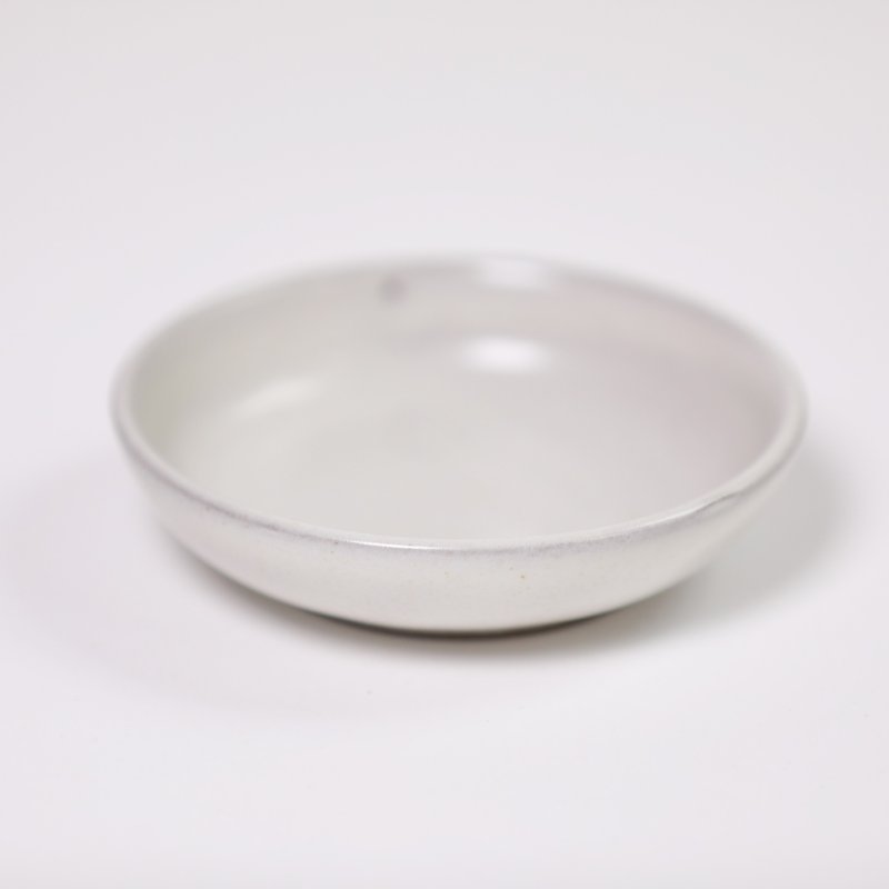 Ceramic small dish-white-fair trade - จานเล็ก - ดินเผา ขาว