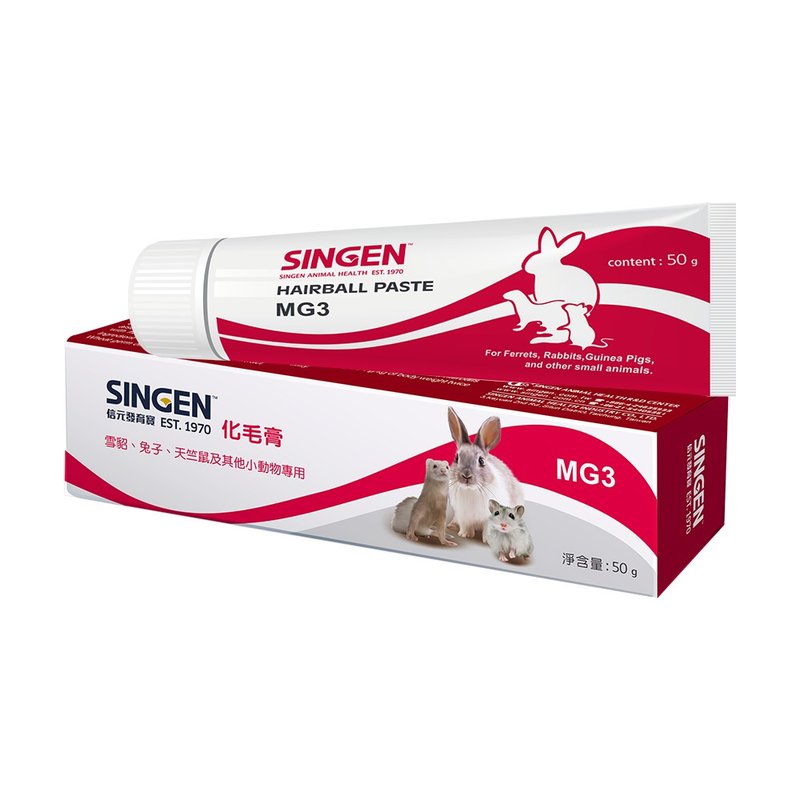 SINGEN 信元發育寶 鼠貂兔用化毛成分營養膏-50g/條 - 其他 - 其他材質 紅色