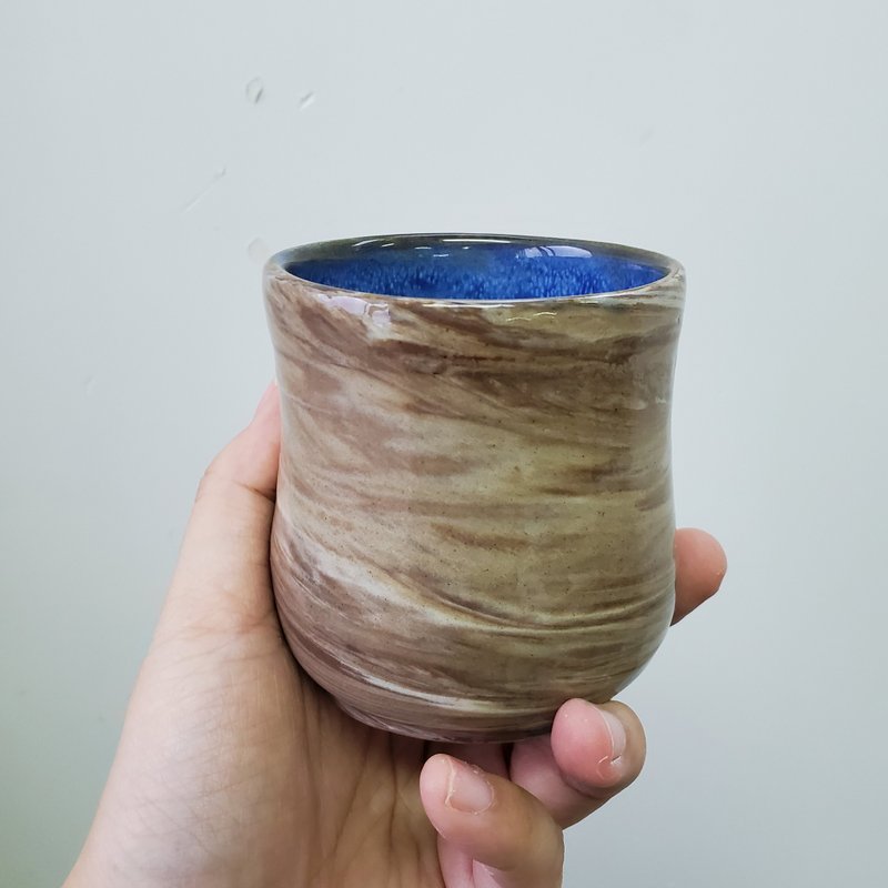 絞胎(練上手)陶藝日式茶杯 2 - 咖啡杯/馬克杯 - 陶 