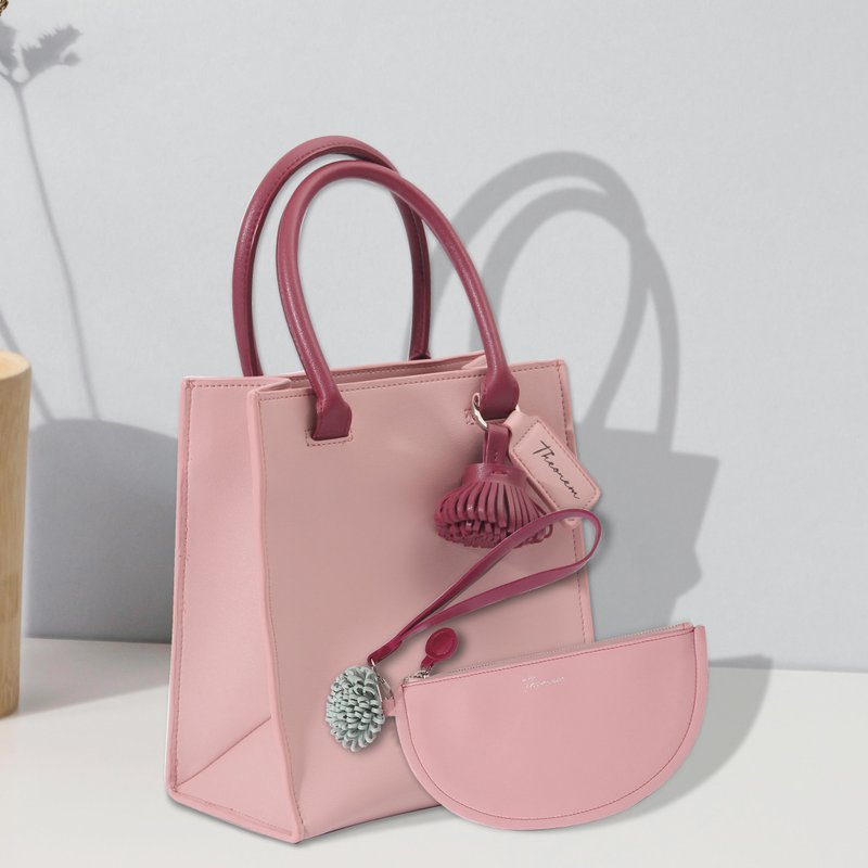 Goods Lucky Bag Prime cross body + Pie clutch - 手提包/手提袋 - 人造皮革 粉紅色