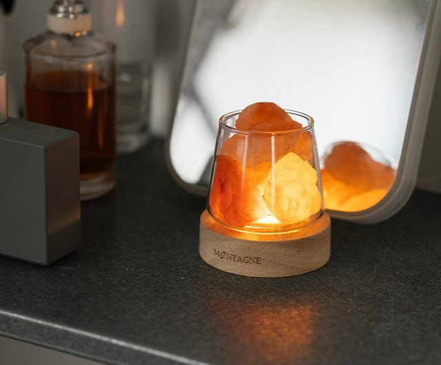 MONTAGNE mini crystal diffuser set orange crystal salt