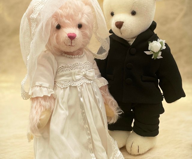 ローズの誓い – 洋風ウエディングベアセット - ショップ LEVANTO 羅曼