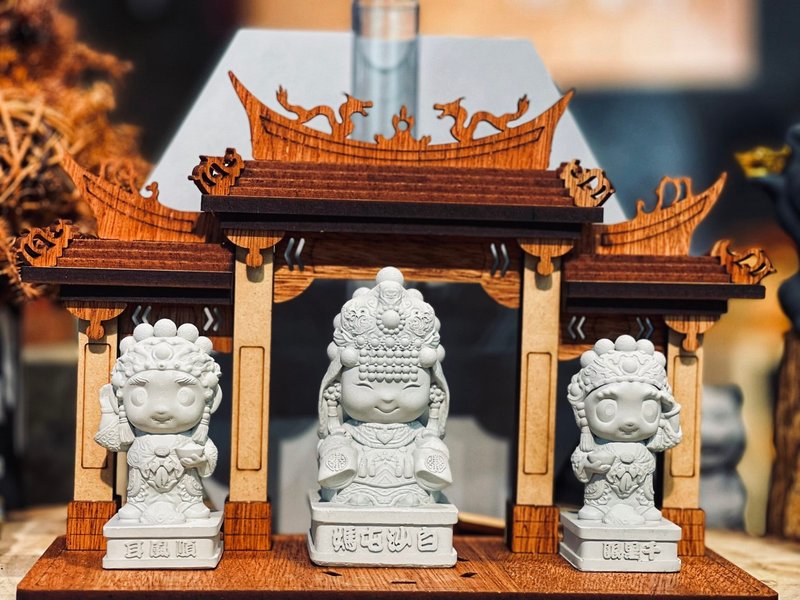 千里眼將軍 順風耳將軍 - 擺飾/家飾品 - 水泥 灰色