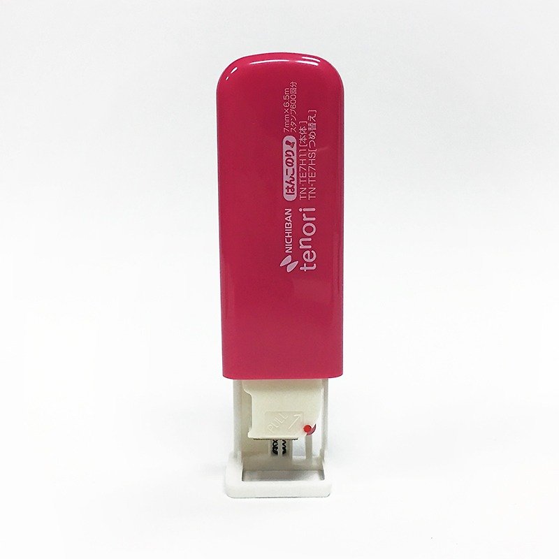 NICHIBAN tenori 蓋壓+滑行 兩用式點點雙面膠 / 桃紅(TN-TE7H11) - 其他 - 塑膠 粉紅色