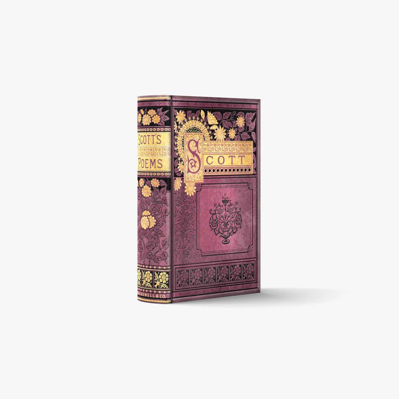 フェイクブックボックス / POEMS I -SCOTT-A【XS / 1 book】 | 3D ペーパークラフト, PDF テンプレート - 圖文模板設計 - 其他材質 