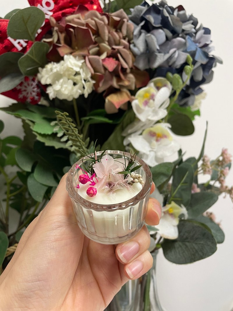 春日花香調 Delicate & Serene | 櫻木之舞 | 手工精油大豆蠟燭 - 蠟燭/燭台 - 蠟 