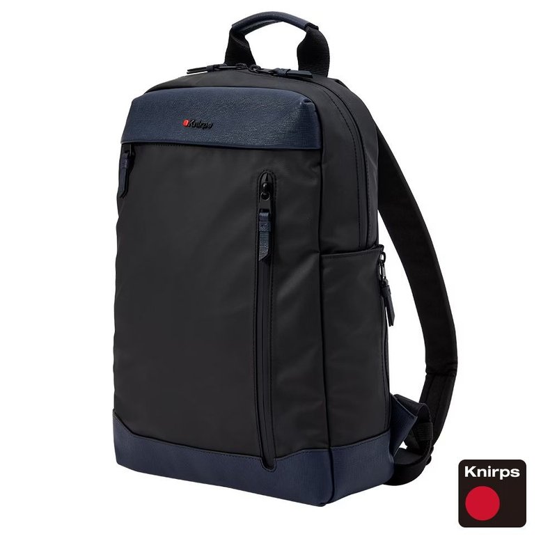 [Knirps German Red Dot] Business Laptop Backpack – Blue - Handbags & Totes - Genuine Leather Blue