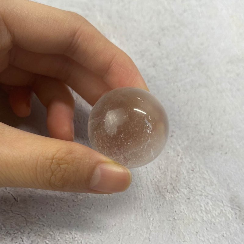 [小さな欠陥のための特別オファー] クリスタル ボール -ホワイトクリスタル オフィス装飾、オブジェクト 1 つと写真 1 つ - 置物 - 宝石 透明