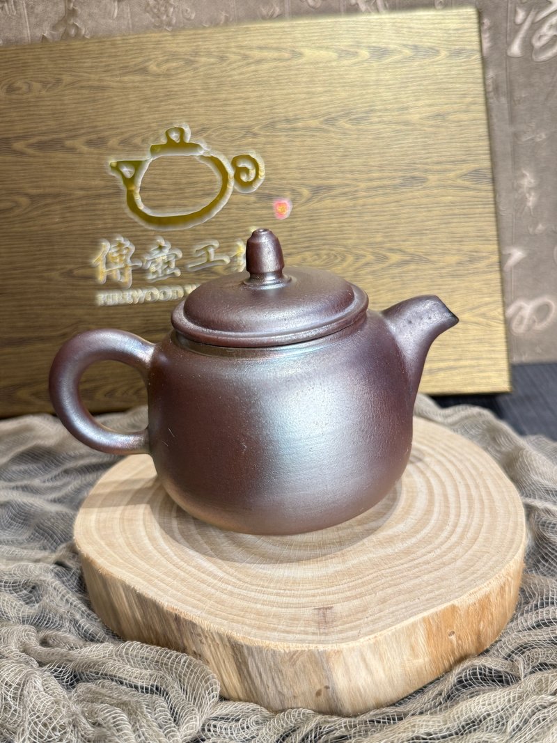 新春柴燒茶器禮盒優惠套組 - 茶壺/茶杯/茶具 - 陶 