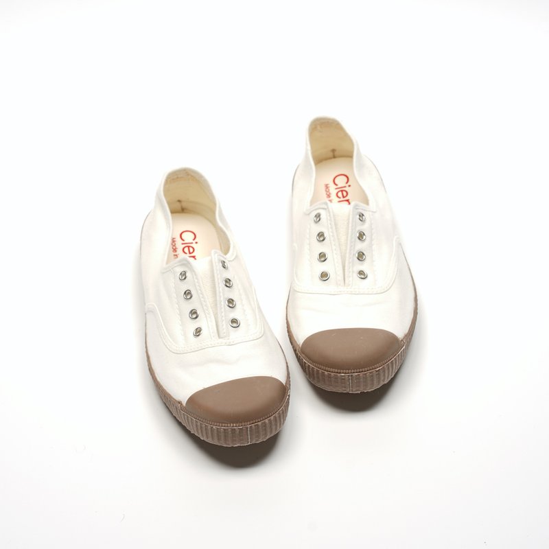 CIENTA Canvas Shoes M70997 05 - รองเท้าลำลองผู้หญิง - ผ้าฝ้าย/ผ้าลินิน ขาว