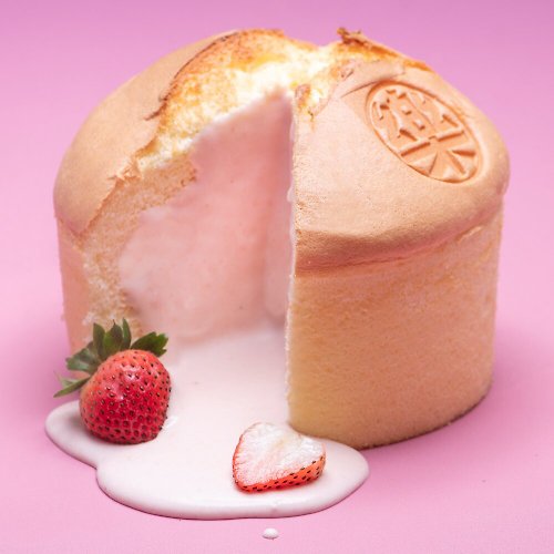 樂樂甜點 【樂樂甜點】樂樂草莓蜂爆漿布丁蛋糕(6吋/盒)