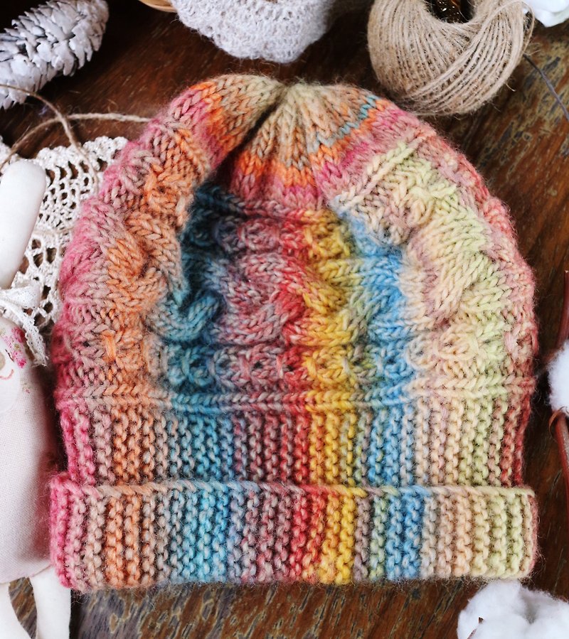 ChiChi Handmade-Happy and Colorful-Woolen Hat - หมวก - ขนแกะ หลากหลายสี
