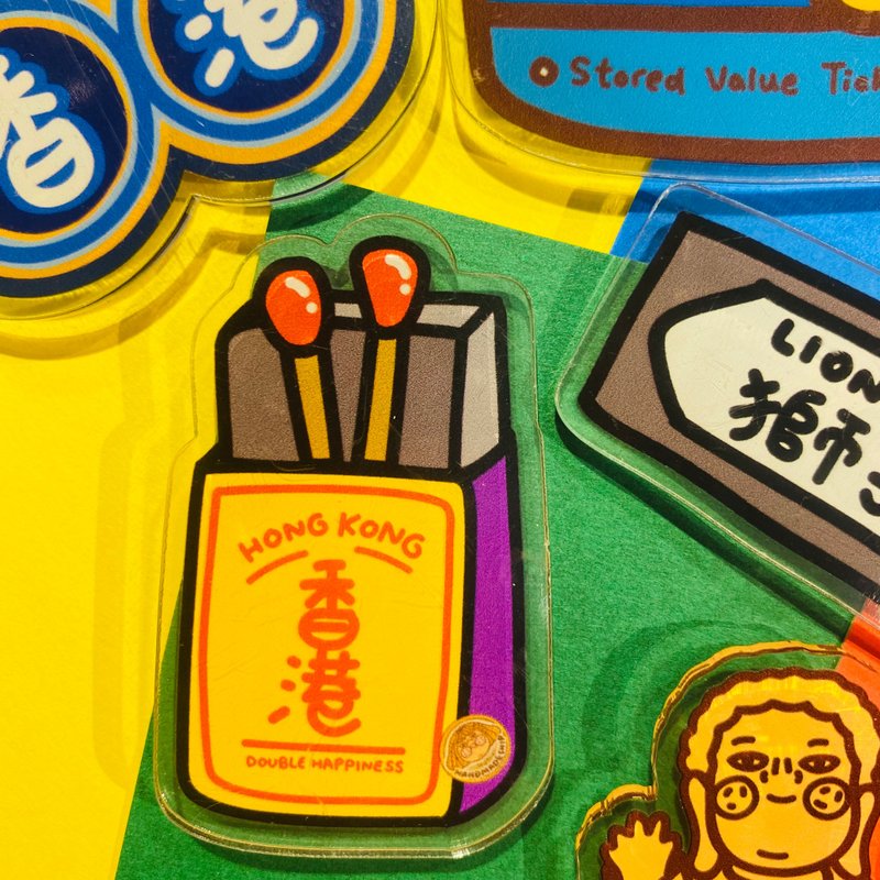 火柴盒 磁石 冰箱貼 - 磁鐵 - 塑膠 