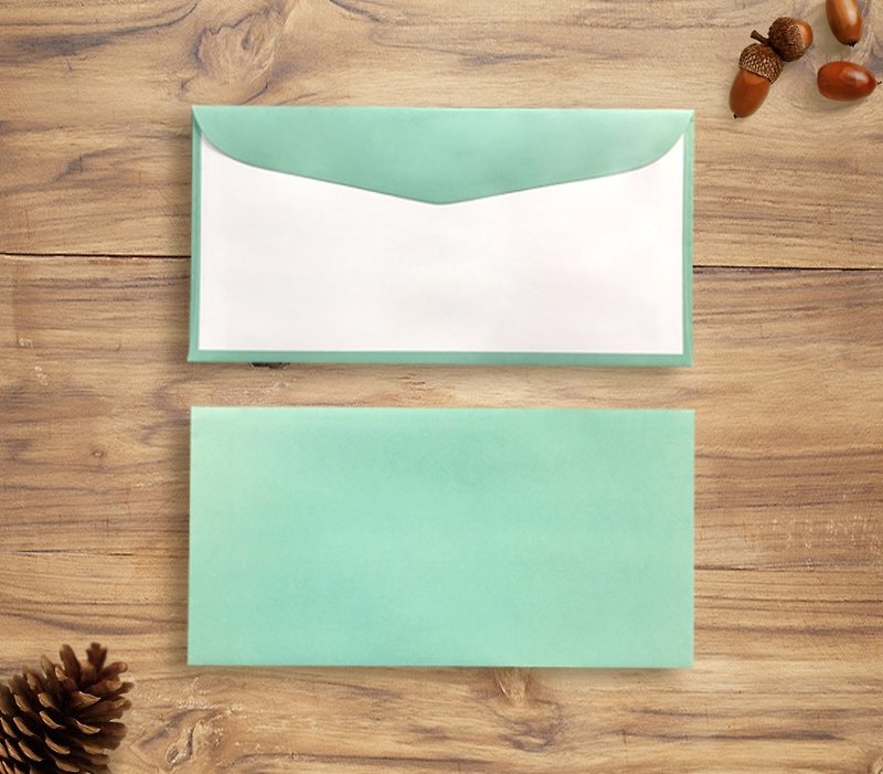 英式郵件風-西式信封－１０入 - 心意卡/卡片 - 紙 綠色