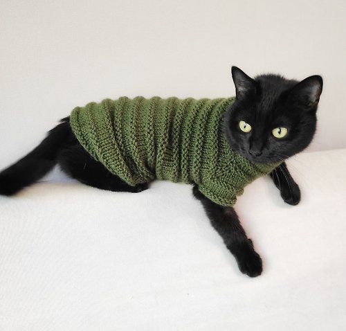 StylishCatDesign Cat sweater Jumper for cat Sweater for pet Knitted clothes for cat pet small dog