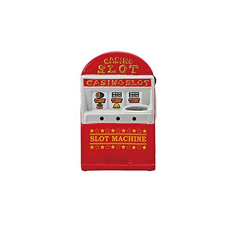 Japanese sunart gold storage box - slot machine - กระปุกออมสิน - ดินเผา สีแดง