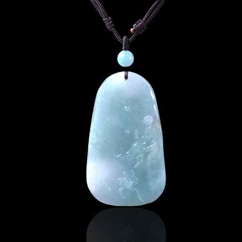 瓔珞珠寶盒 E.L.Jewelry Box 【悟道】冰種翡翠巧雕無相佛項鍊 | 天然緬甸玉翡翠A貨 | 送禮