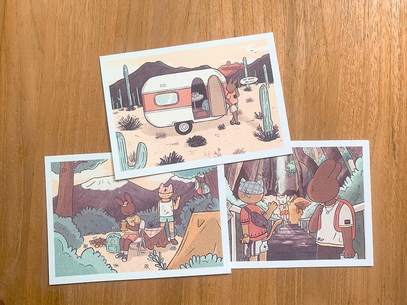 Outdoor Exploration - A6 Postcard - Cards & Postcards - Paper Multicolor