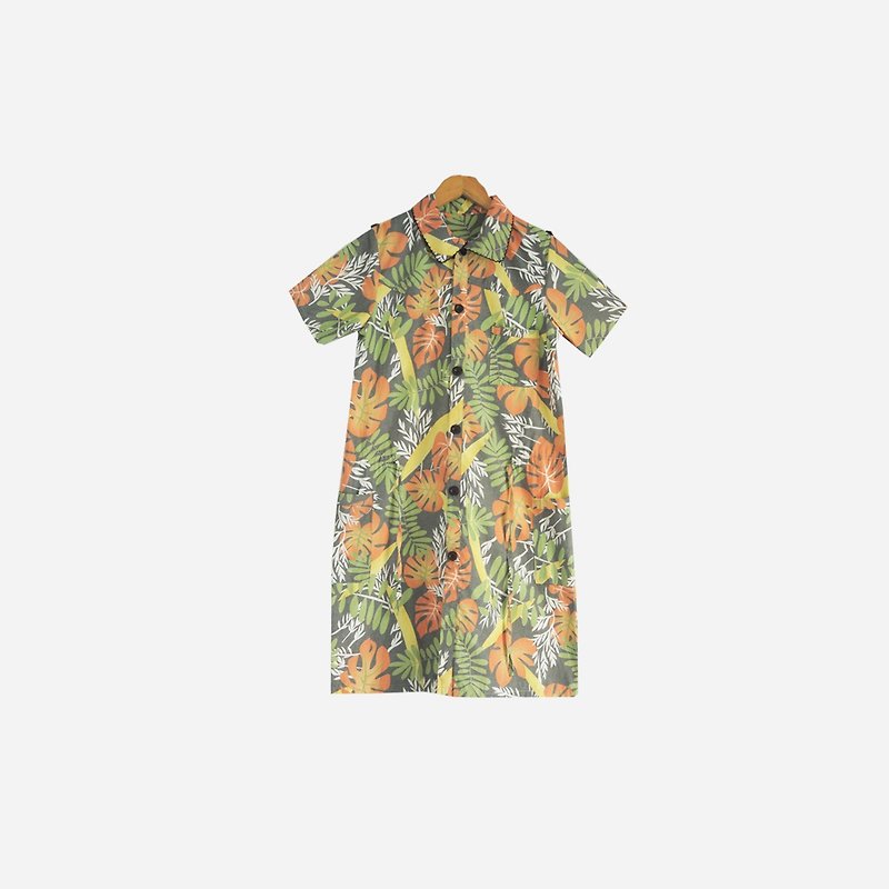 Discolored vintage / Printed jungle dress no.486 vintage - One Piece Dresses - Other Materials Green