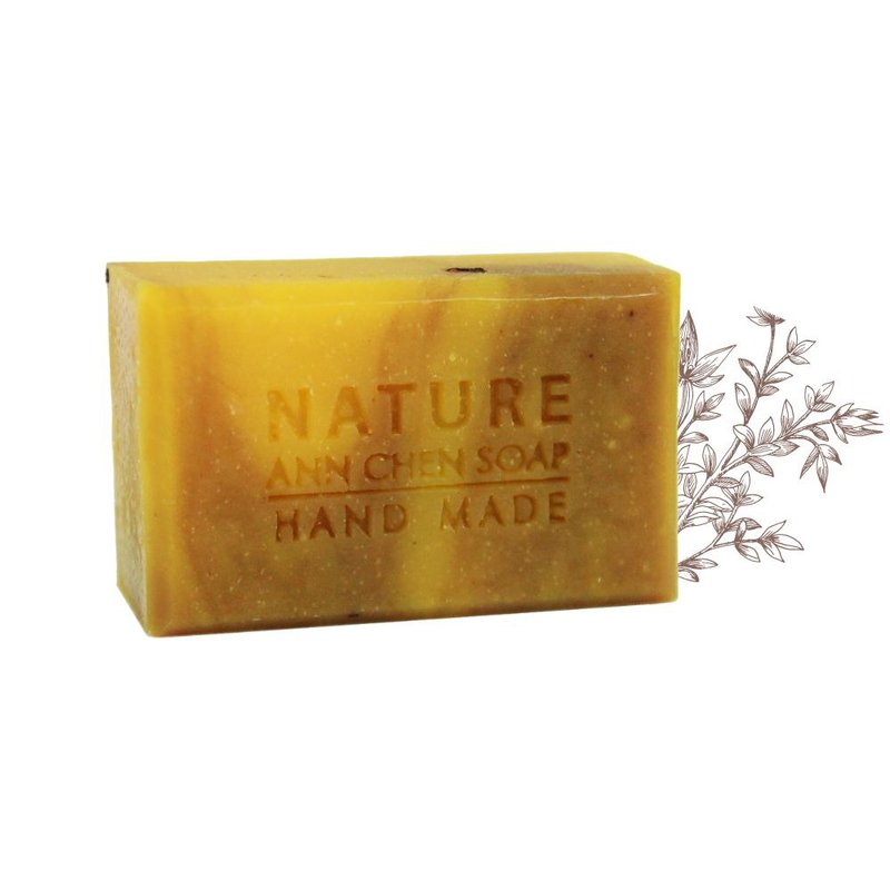 Compound Essential Oil Handmade Soap Acne Yellow Lotus 110g - สบู่ - น้ำมันหอม สีส้ม