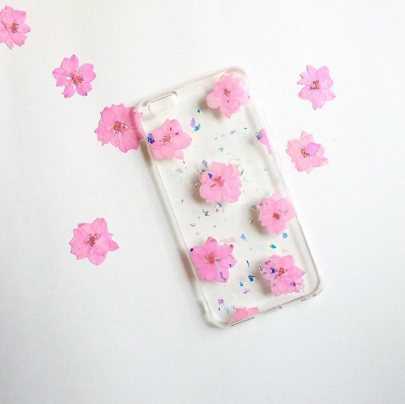 Light flying swallowing flower IPHONE mobile phone case - Phone Cases - Plants & Flowers Pink