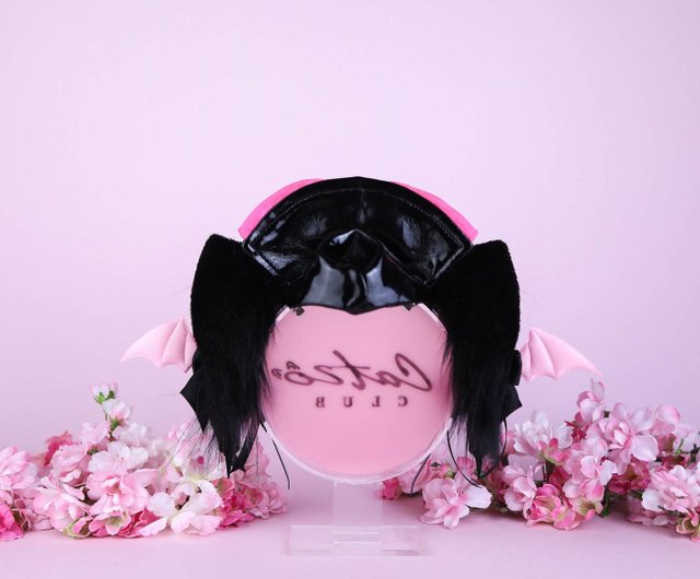 黒とピンクのナース猫耳 - ショップ Catzo Club ヘアアクセサリー - Pinkoi